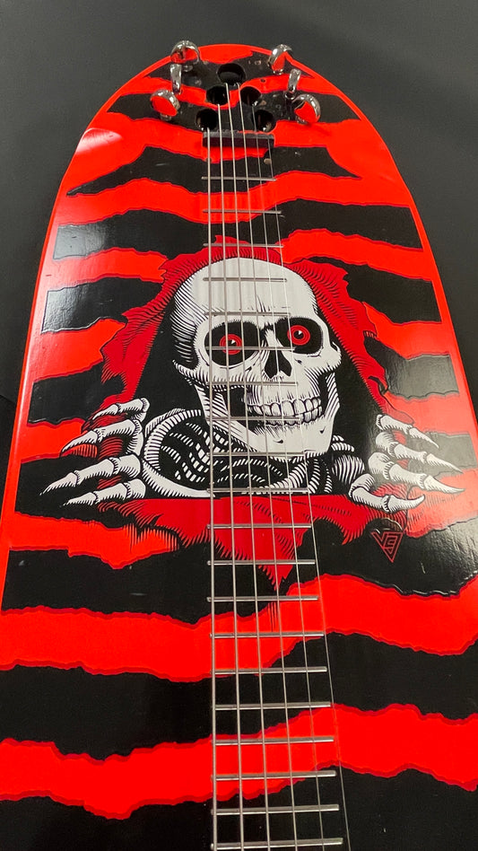 Sk8 Lap Steel – “ the death skull orange fluo” (Powell peralta)