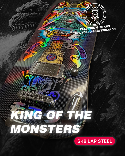Sk8 Lap Steel – “King of the Monsters” (Modèle unique – Santa Cruz)